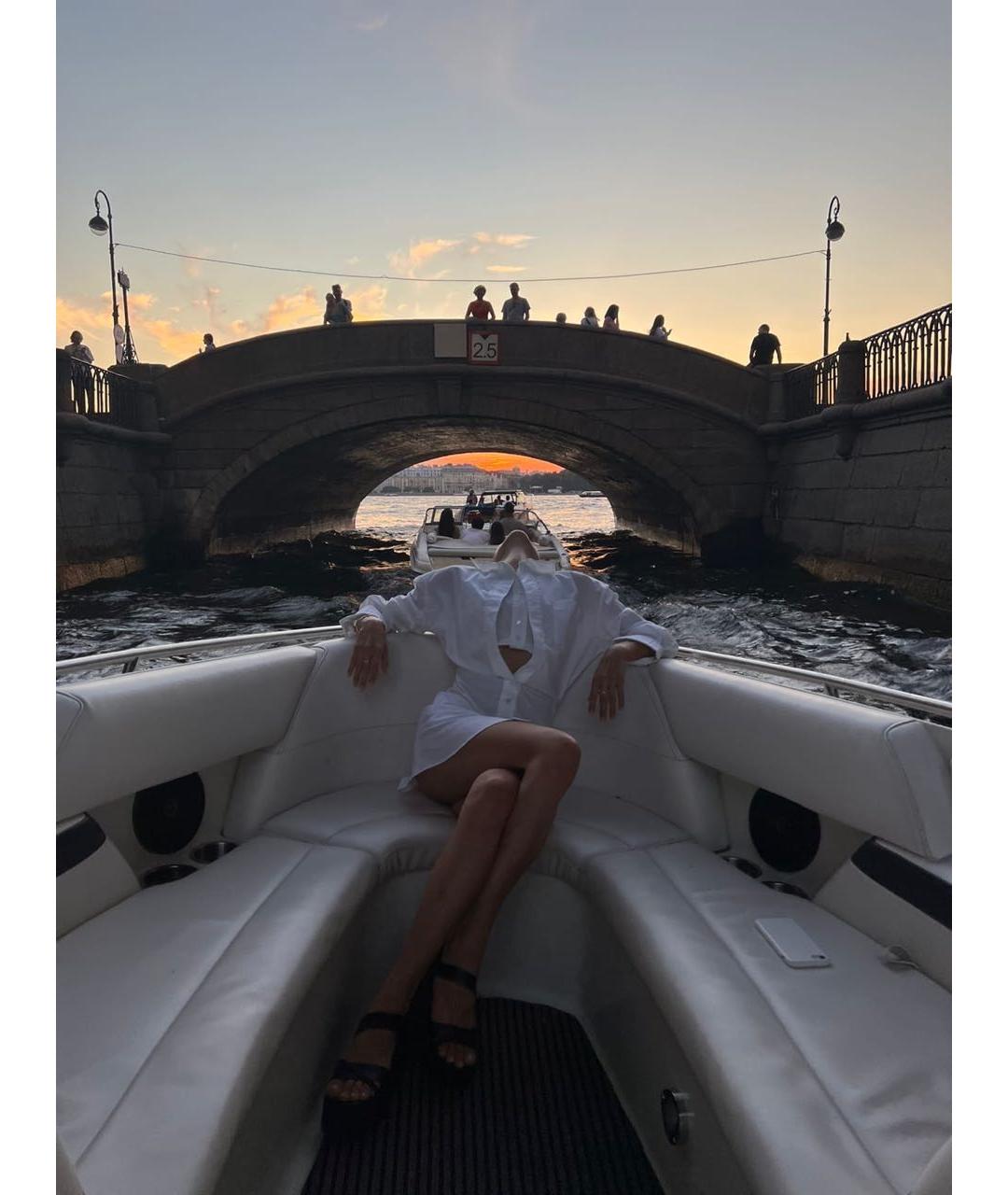 JACQUEMUS Белое хлопковое повседневное платье, фото 6