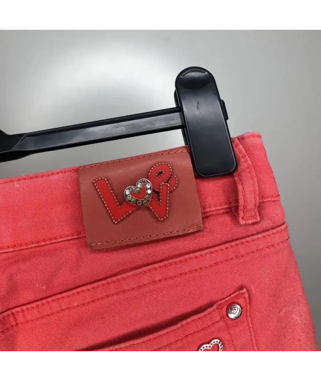 LOVE MOSCHINO Красные шорты, фото 3