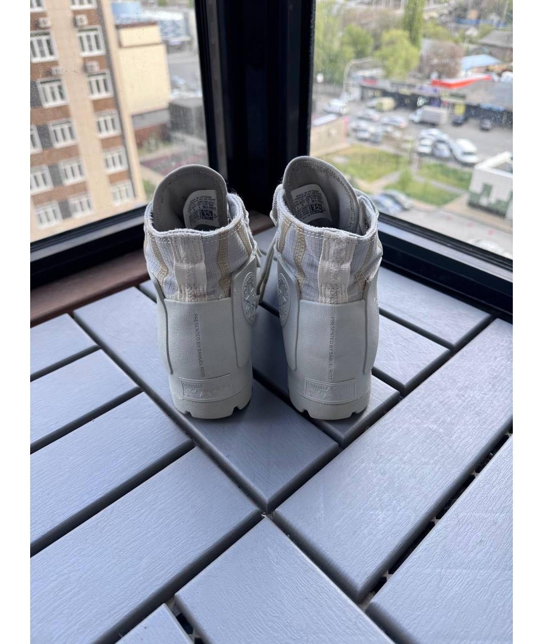 CONVERSE Серые низкие кроссовки / кеды, фото 4