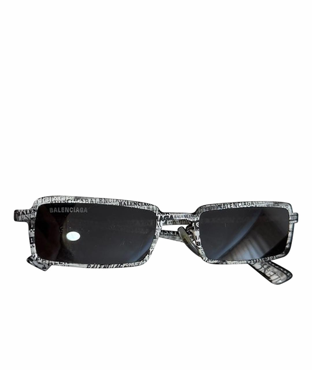 BALENCIAGA Черные пластиковые солнцезащитные очки, фото 1
