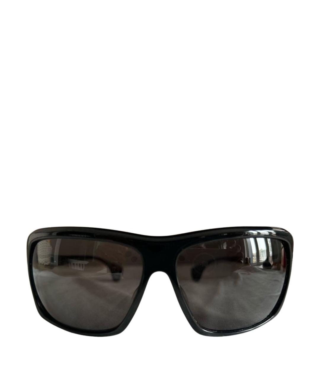 CHROME HEARTS Черные пластиковые солнцезащитные очки, фото 1