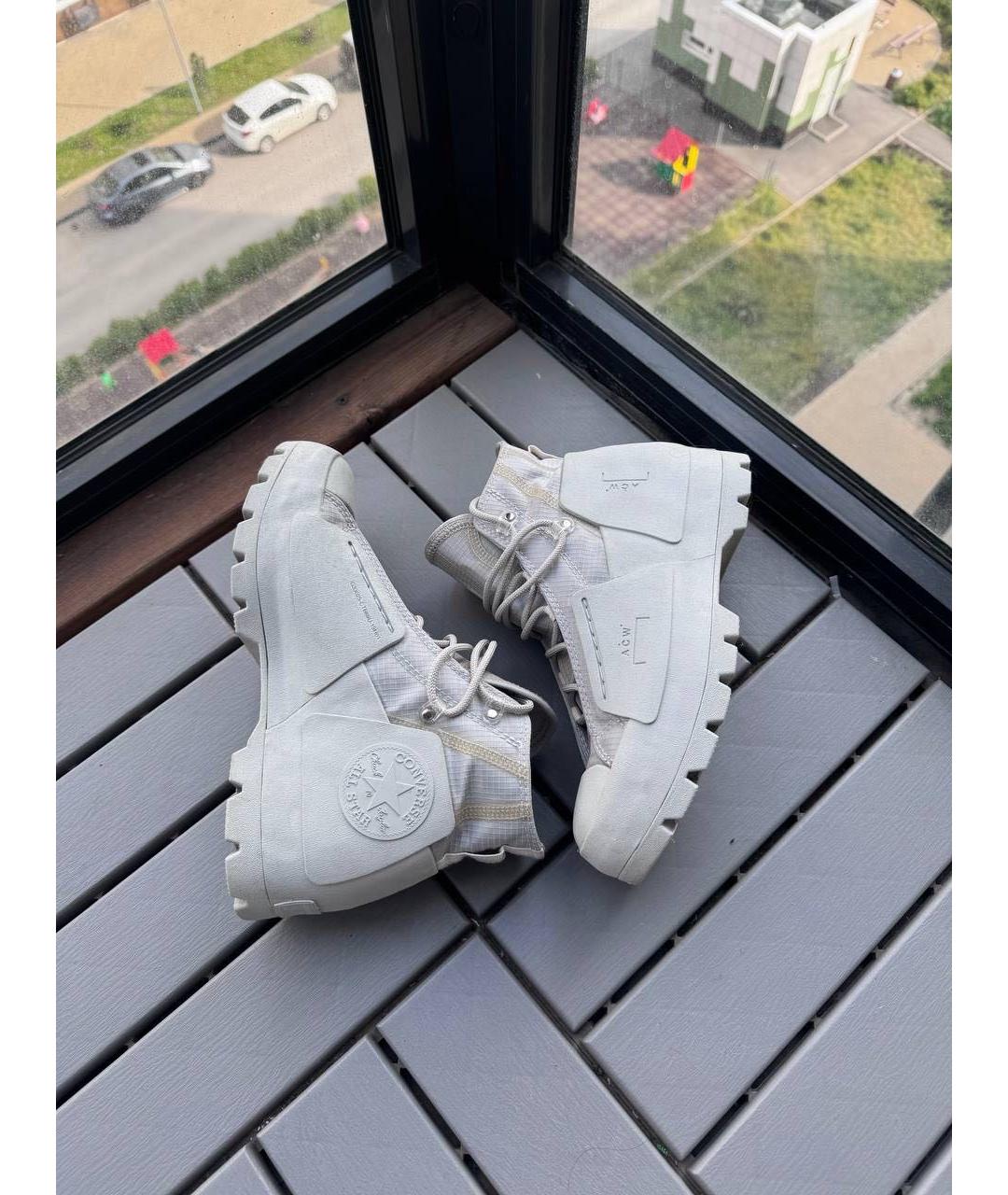 CONVERSE Серые текстильные кеды, фото 3
