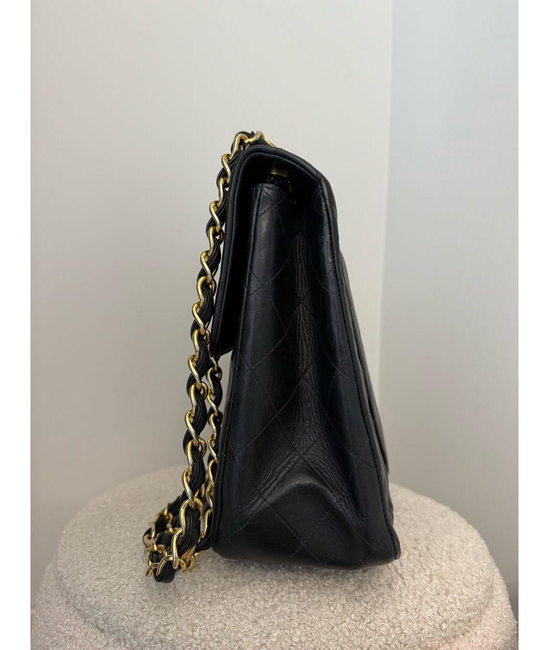 CHANEL Черная кожаная сумка через плечо, фото 4