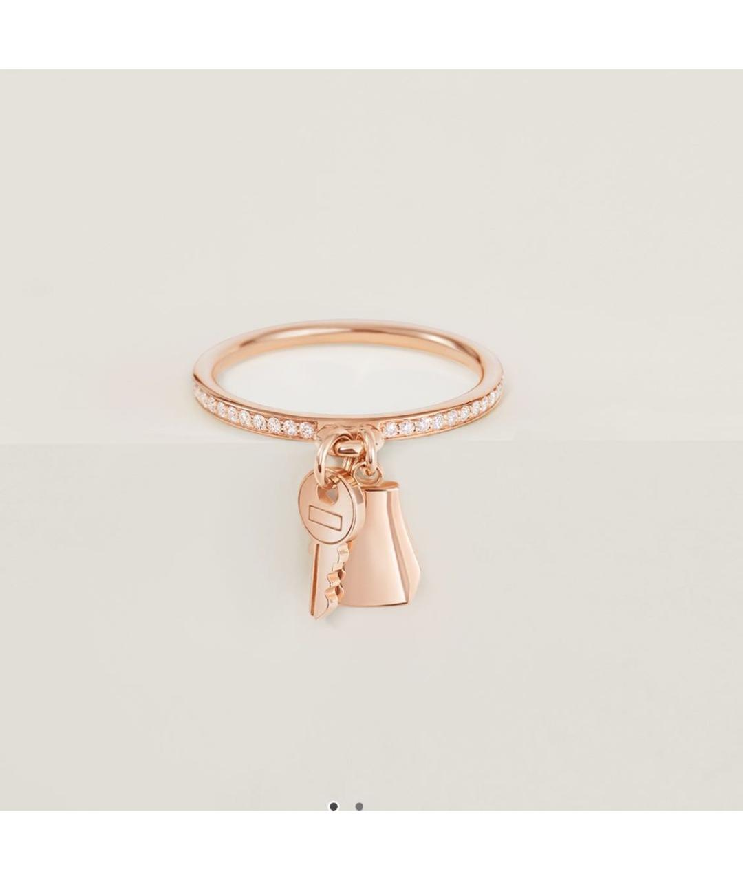 HERMES Розовое кольцо из розового золота, фото 8