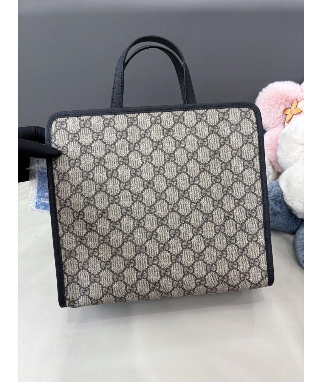 GUCCI Черная сумка тоут, фото 3