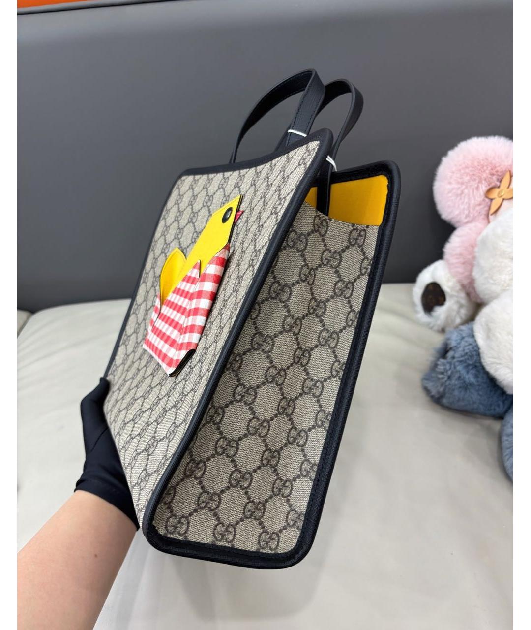 GUCCI Черная сумка тоут, фото 4