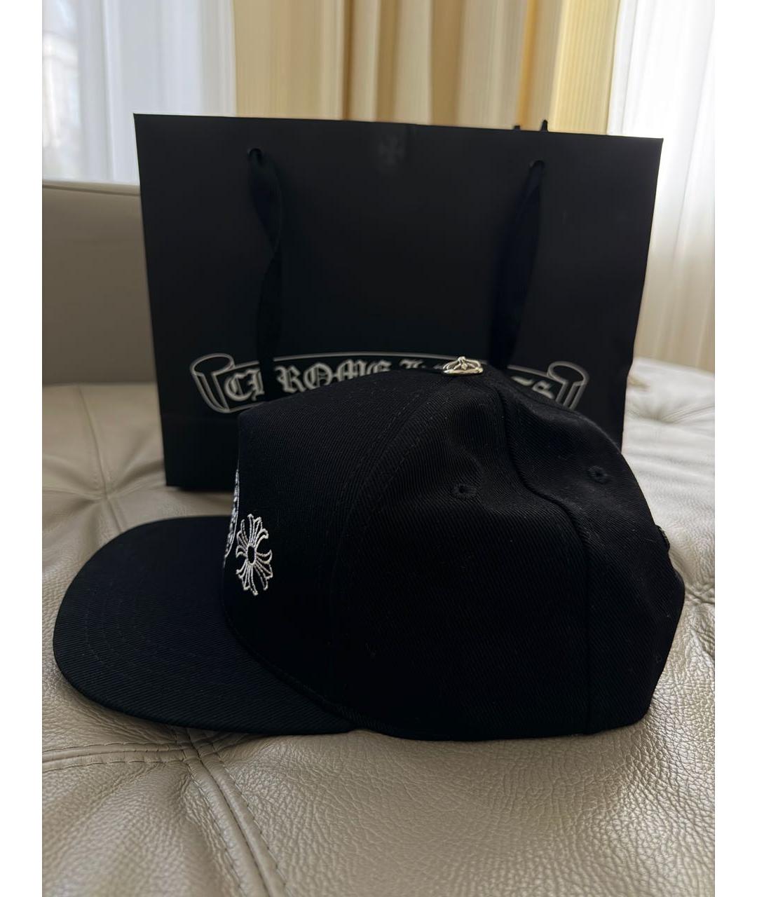 CHROME HEARTS Черная хлопковая кепка/бейсболка, фото 3