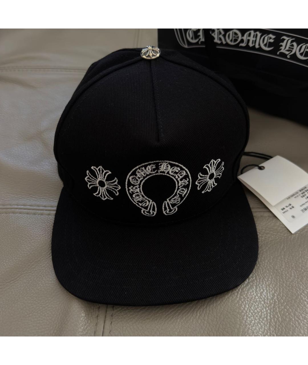 CHROME HEARTS Черная хлопковая кепка/бейсболка, фото 7