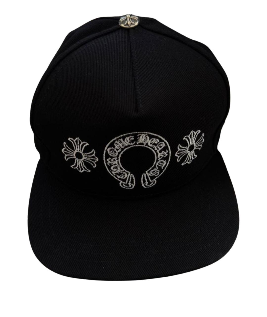 CHROME HEARTS Черная хлопковая кепка/бейсболка, фото 1