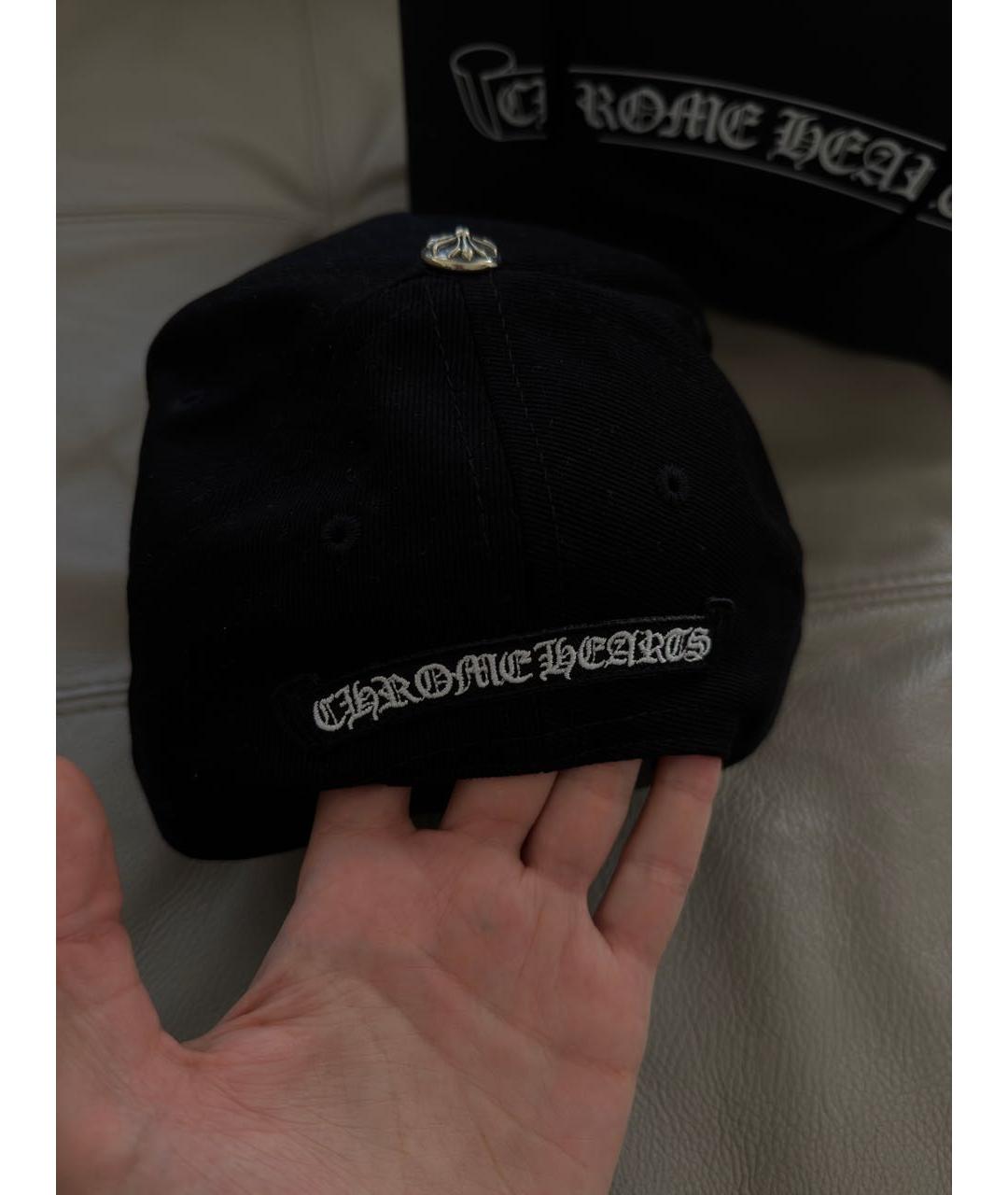 CHROME HEARTS Черная хлопковая кепка/бейсболка, фото 6