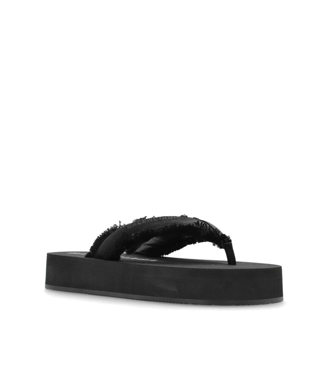 BALENCIAGA Черные шлепанцы, фото 4