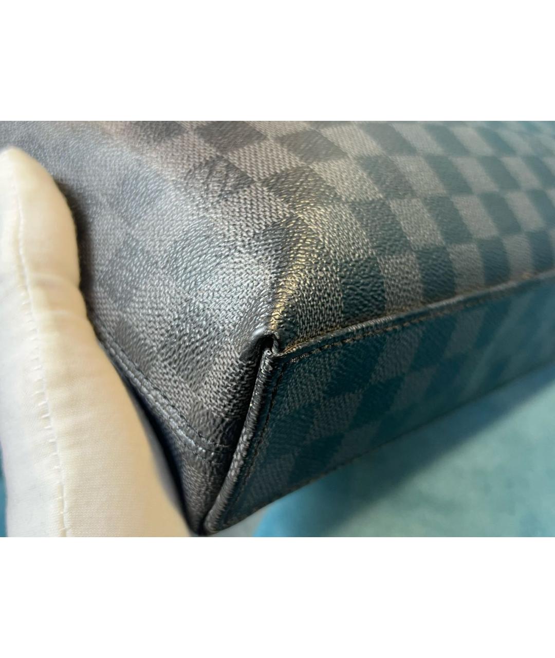 LOUIS VUITTON Антрацитовый портфель, фото 5