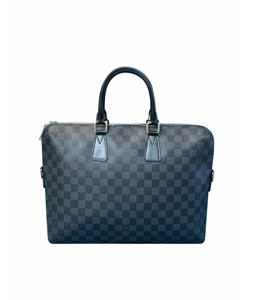 LOUIS VUITTON Антрацитовый портфель, фото 1