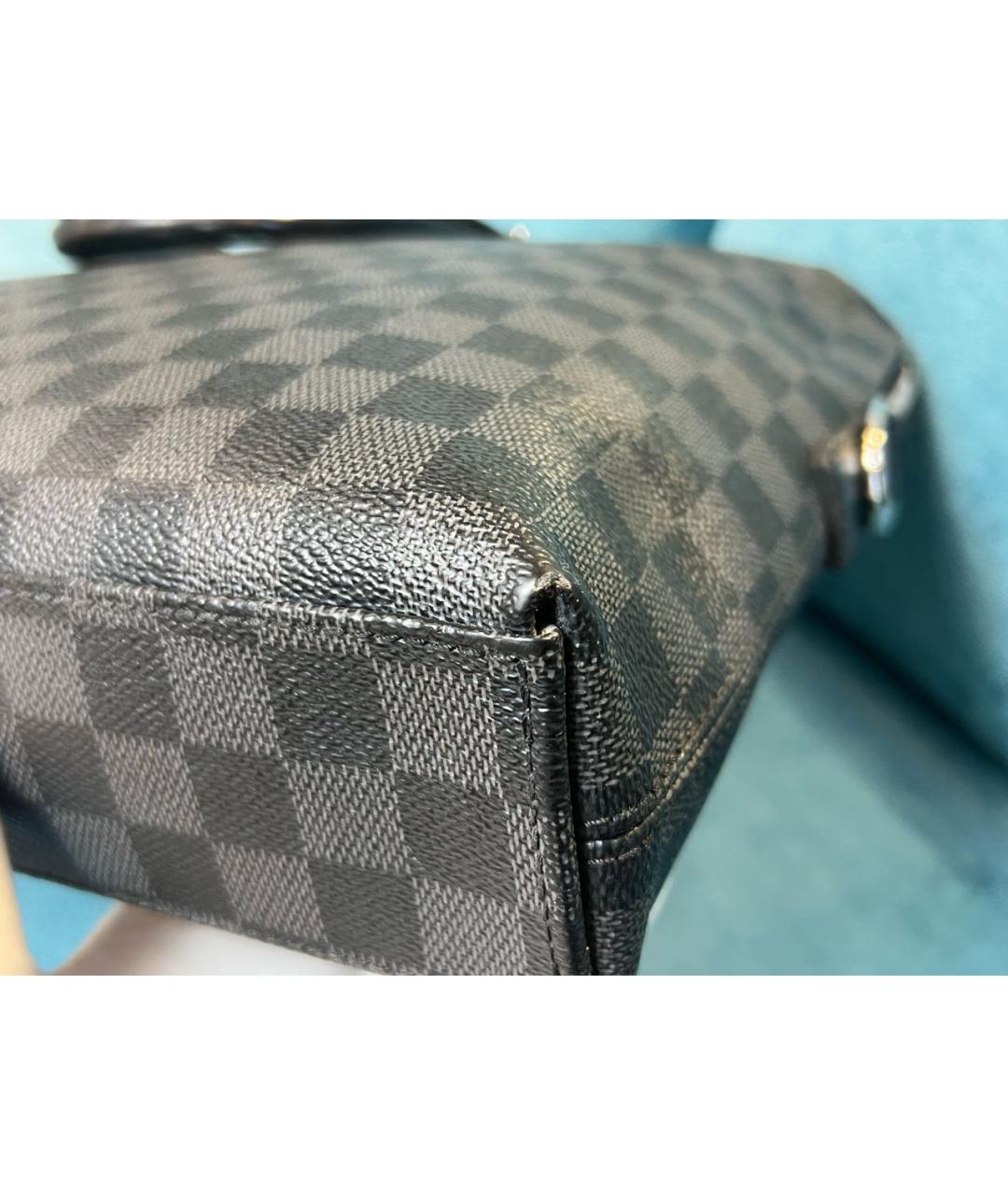 LOUIS VUITTON Антрацитовый портфель, фото 4