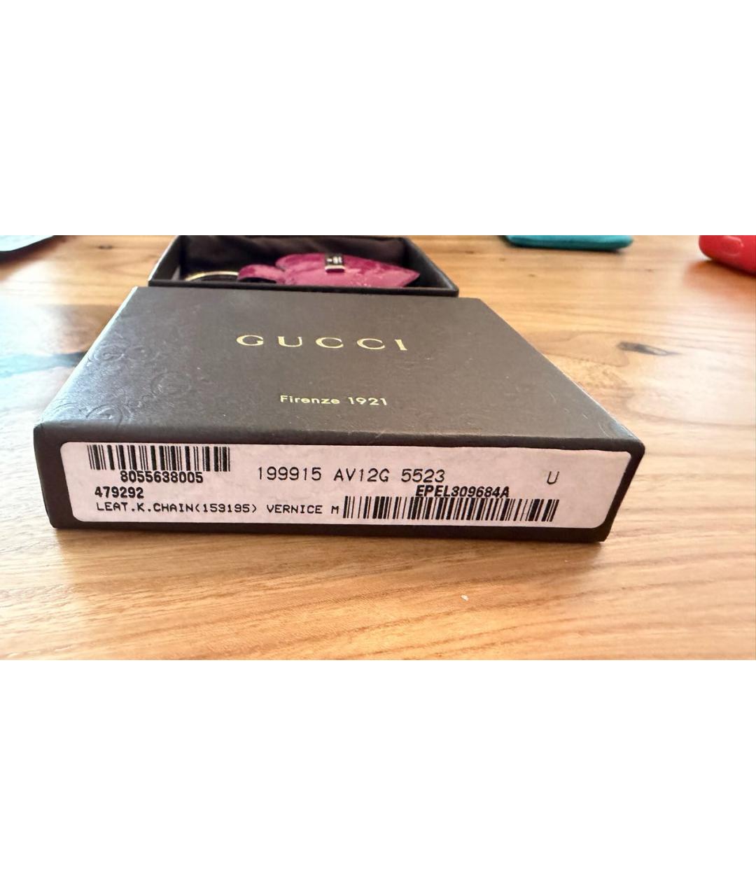 GUCCI Фуксия брелок, фото 2