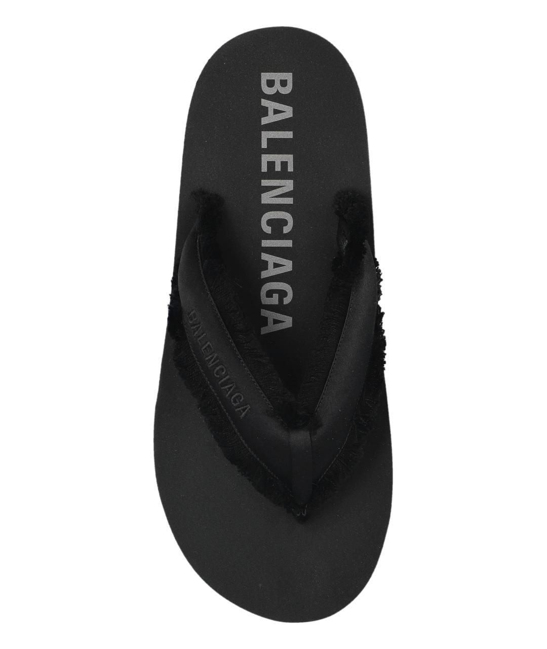 BALENCIAGA Черные шлепанцы, фото 6