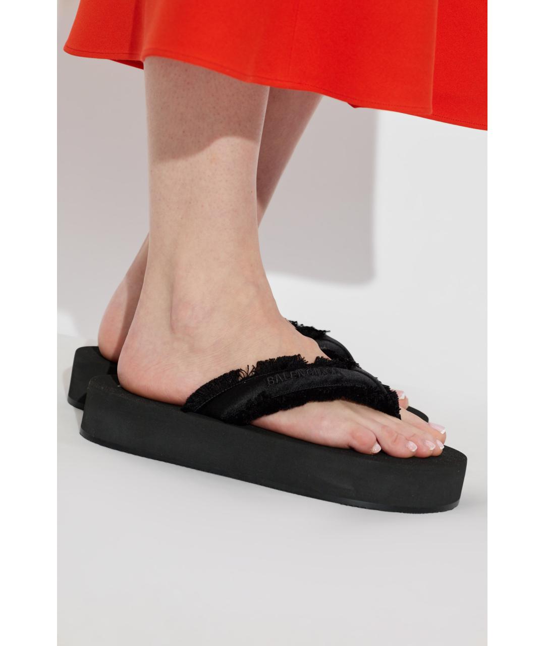 BALENCIAGA Черные шлепанцы, фото 2