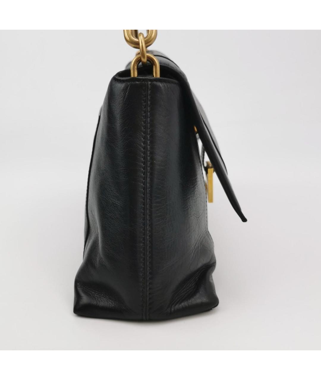 BALENCIAGA Черная кожаная сумка через плечо, фото 3