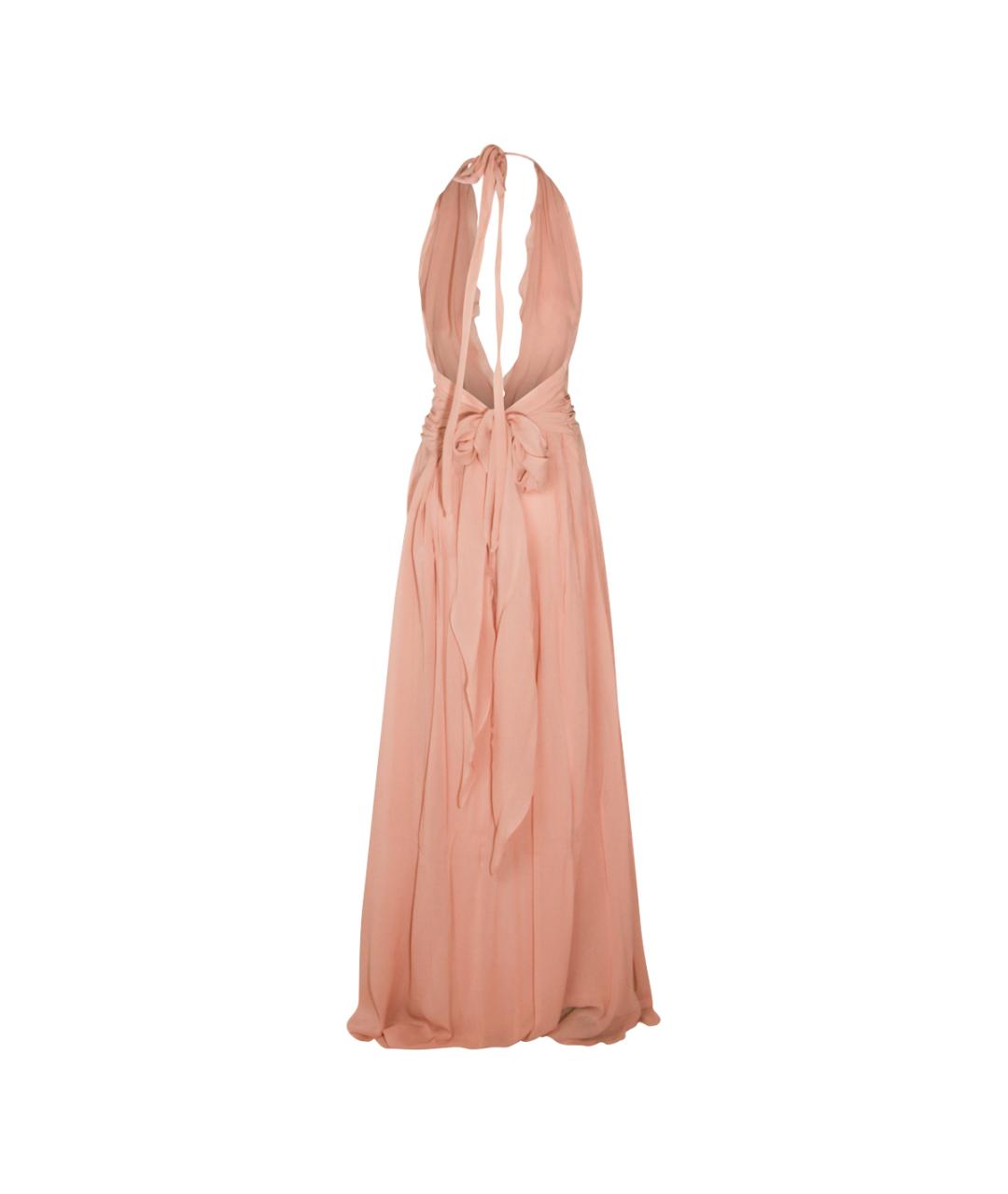 BLUMARINE Розовое вискозное вечернее платье, фото 2