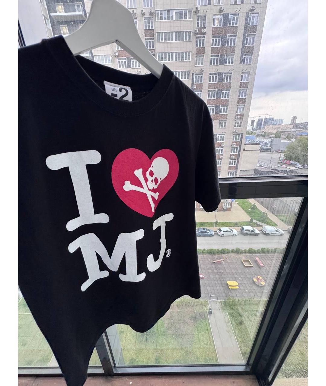 MASTERMIND JAPAN Черная хлопковая футболка, фото 4