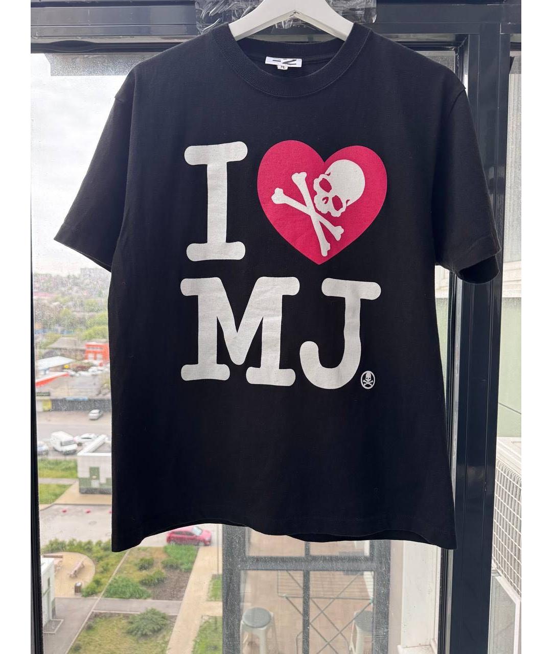 MASTERMIND JAPAN Черная хлопковая футболка, фото 5