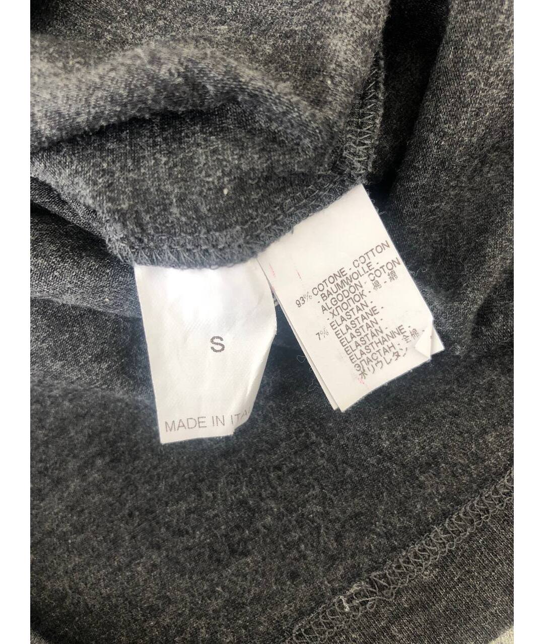 BRUNELLO CUCINELLI Серая хлопковая футболка, фото 7
