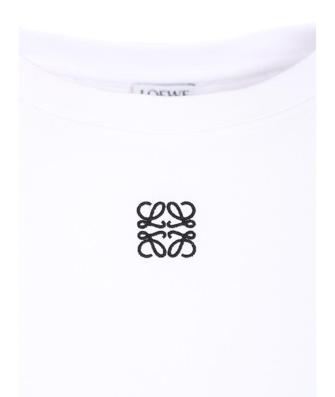 LOEWE Белая полиэстеровая футболка, фото 3