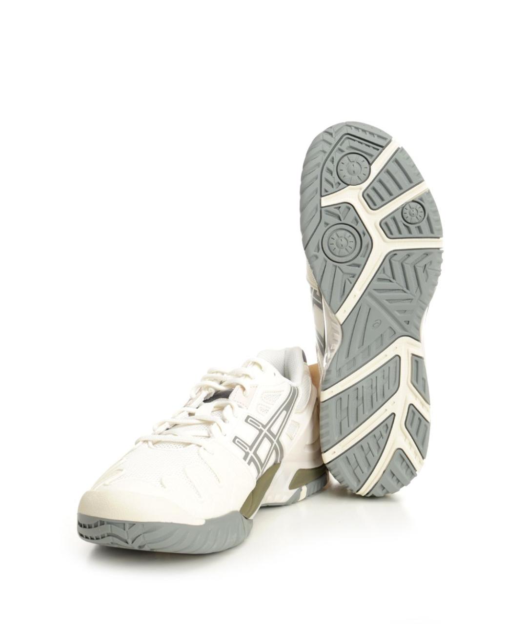 ASICS Бежевые кожаные кроссовки, фото 5