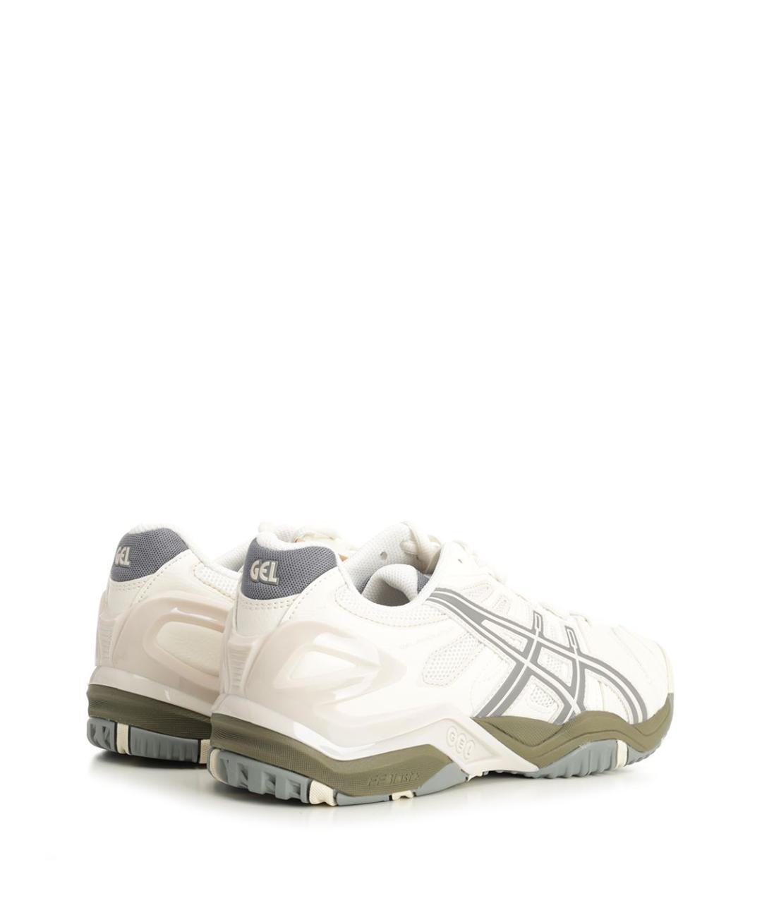 ASICS Бежевые кожаные кроссовки, фото 3