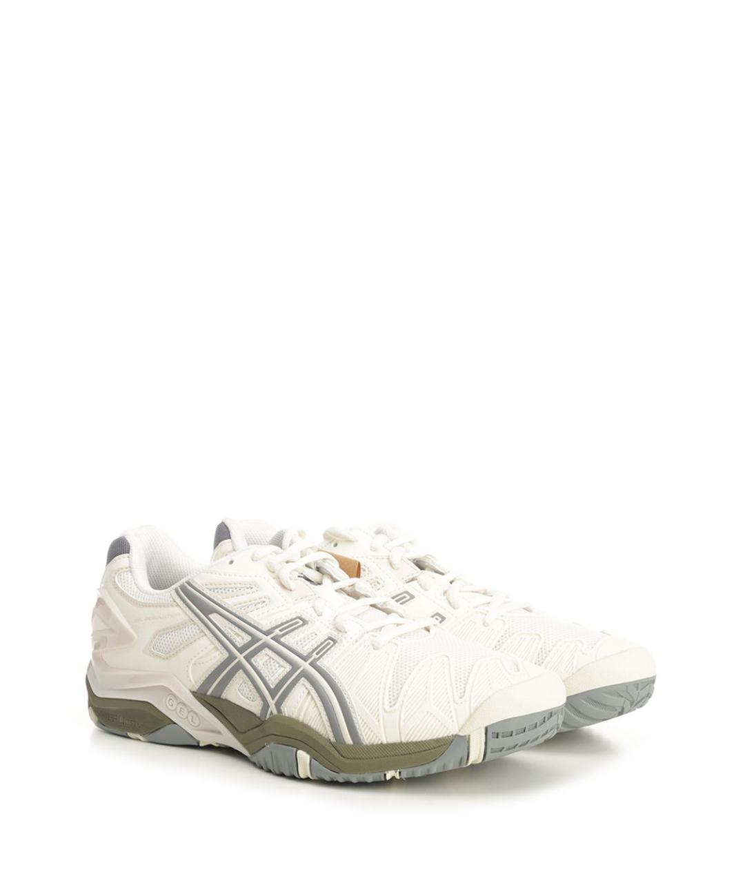 ASICS Бежевые кожаные кроссовки, фото 2