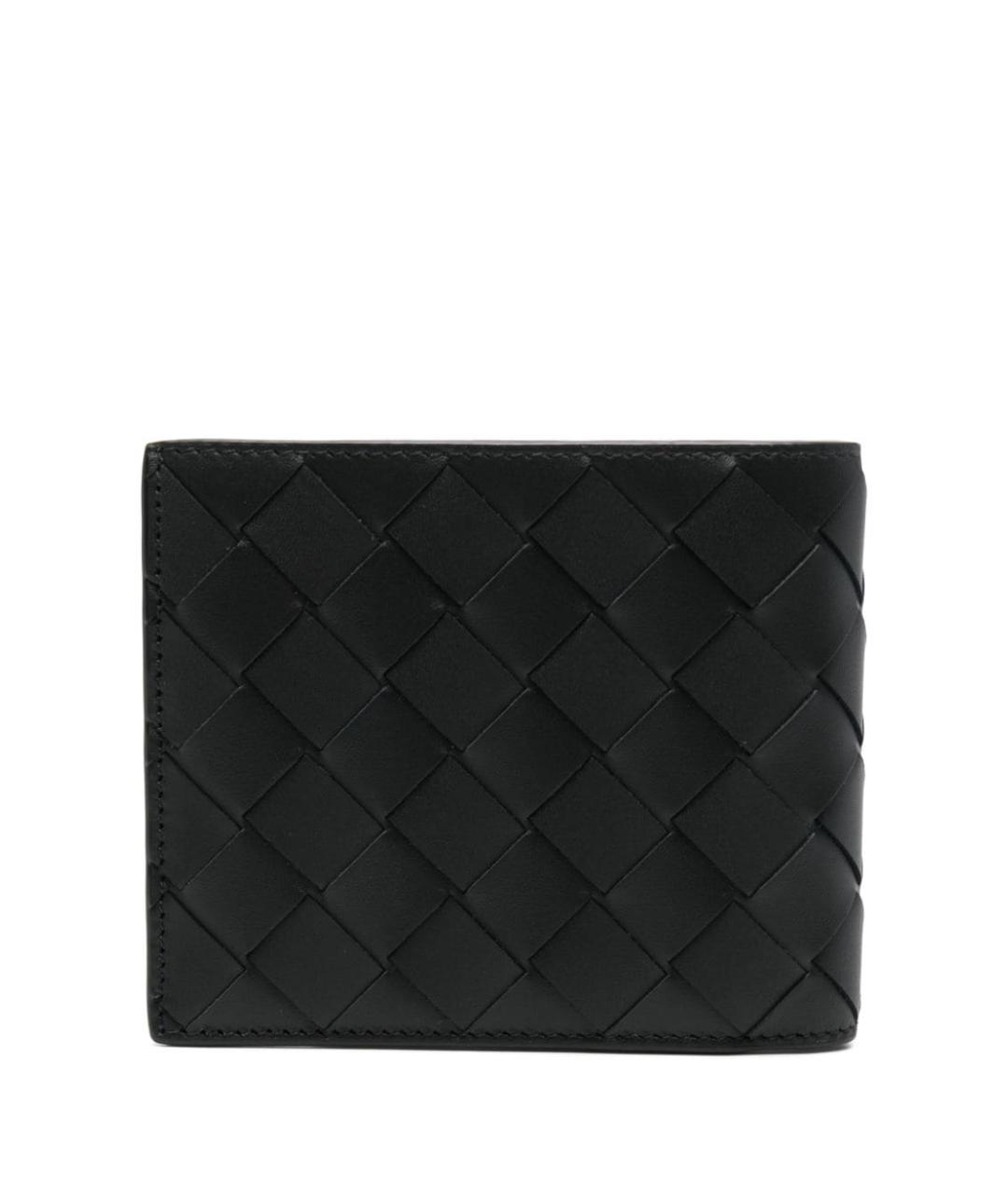 BOTTEGA VENETA Черный кожаный кошелек, фото 2