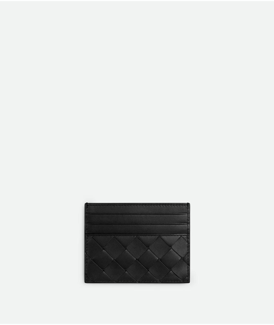 BOTTEGA VENETA Черный кожаный кардхолдер, фото 2