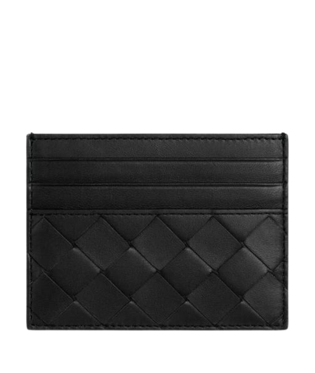 BOTTEGA VENETA Черный кожаный кардхолдер, фото 1