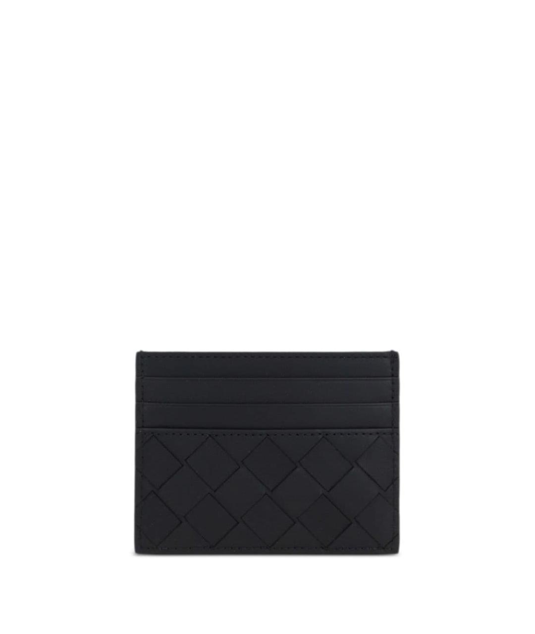 BOTTEGA VENETA Черный кожаный кошелек, фото 1