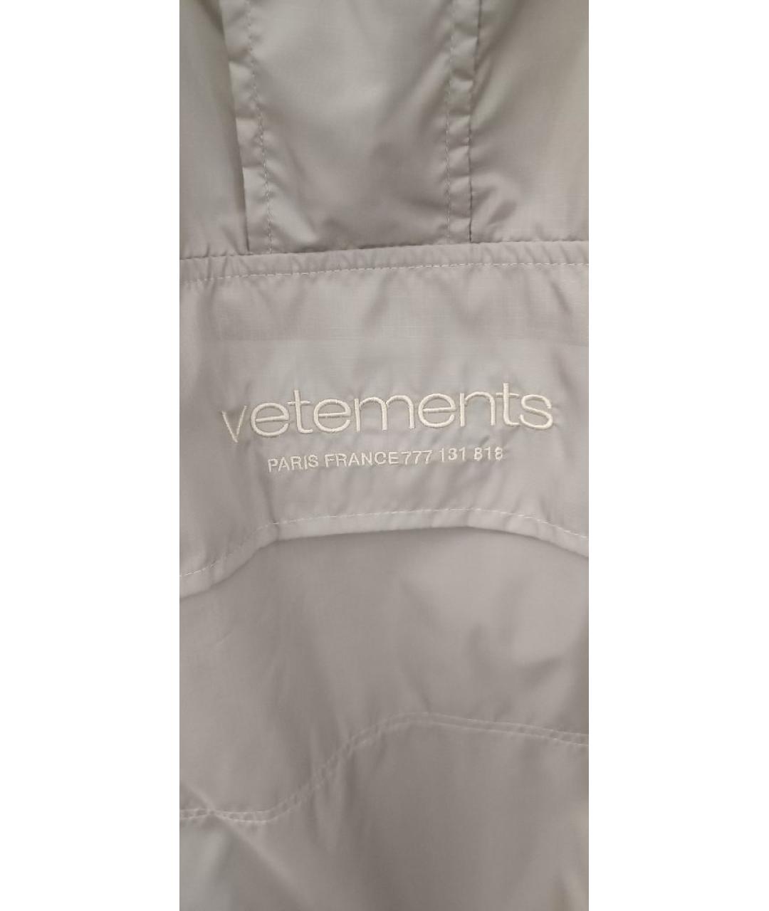 VETEMENTS Бежевая полиэстеровая куртка, фото 5