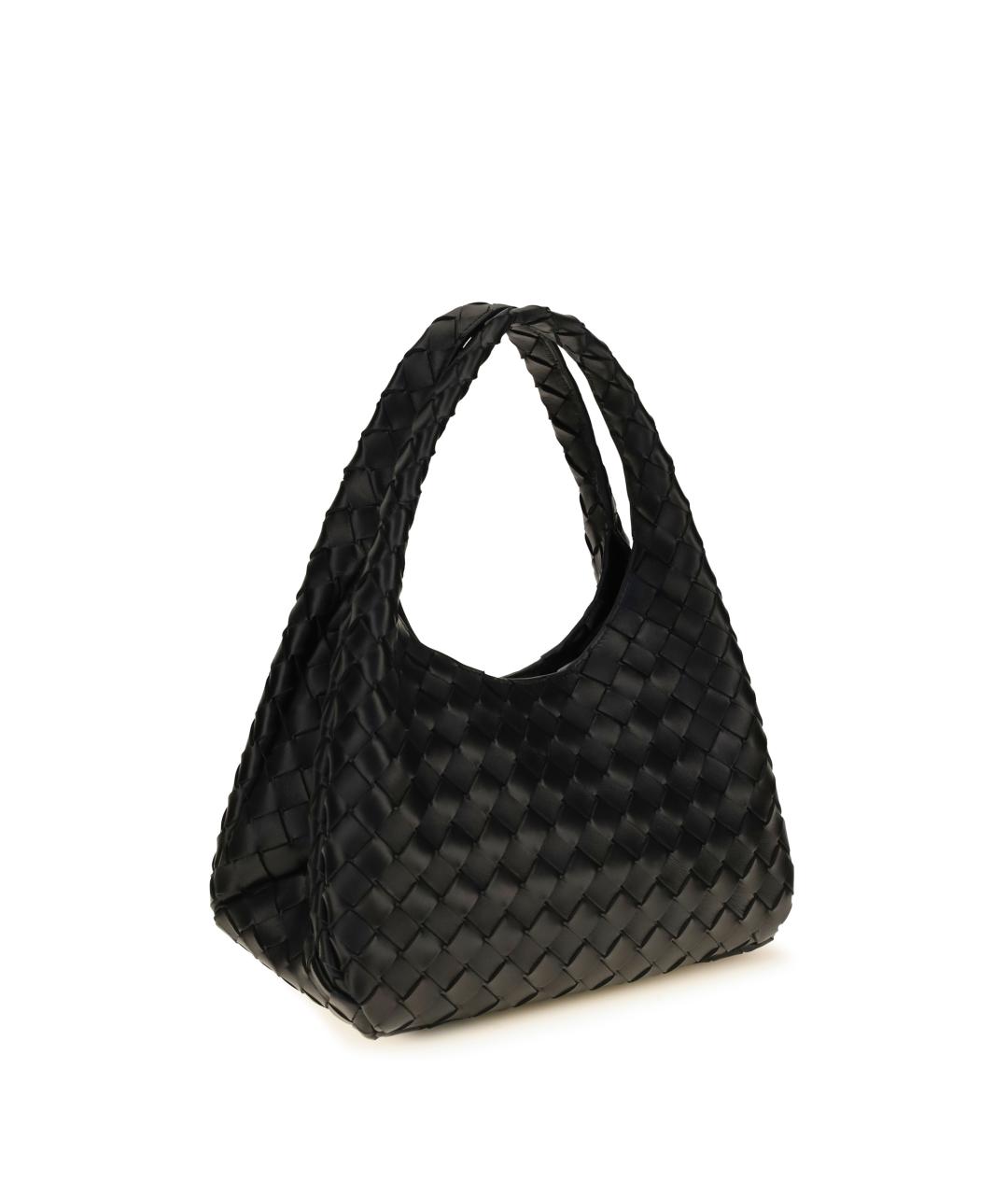 BOTTEGA VENETA Черная кожаная сумка тоут, фото 3