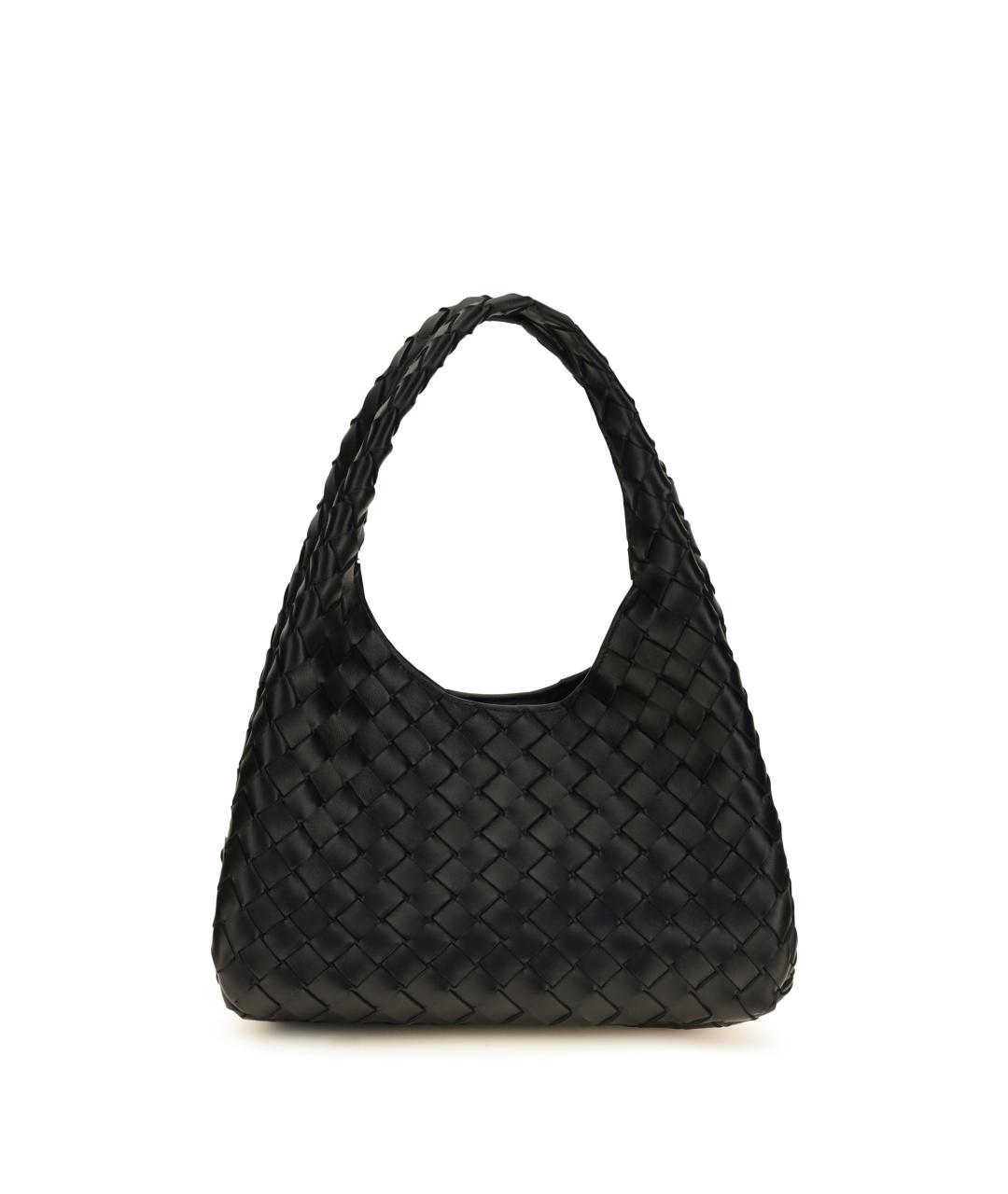 BOTTEGA VENETA Черная кожаная сумка тоут, фото 1