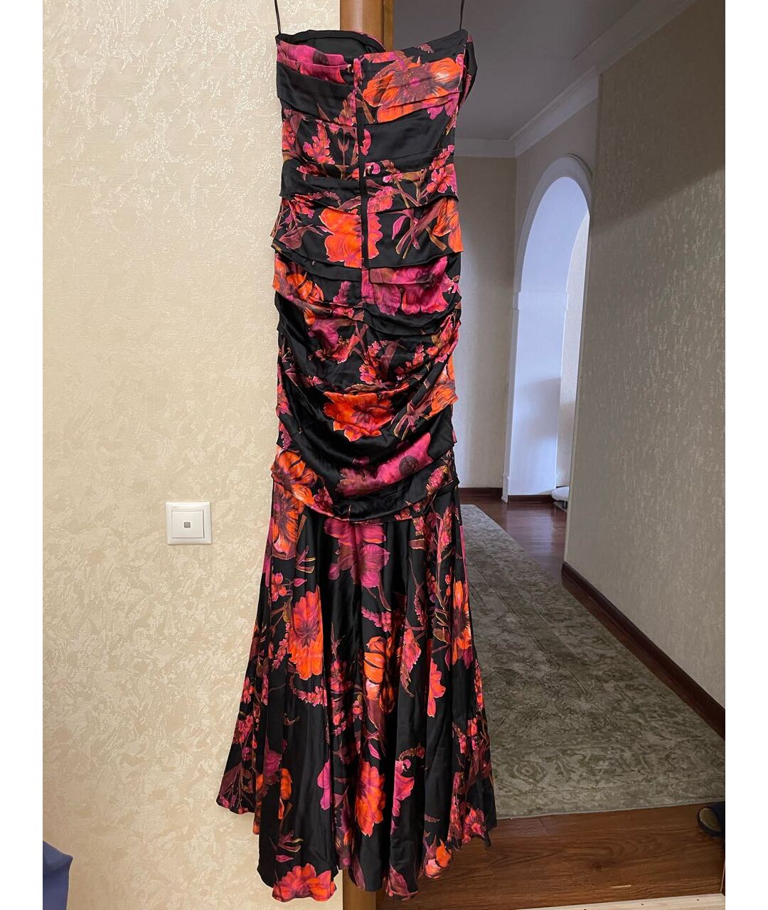 DOLCE&GABBANA Черное шелковое вечернее платье, фото 3