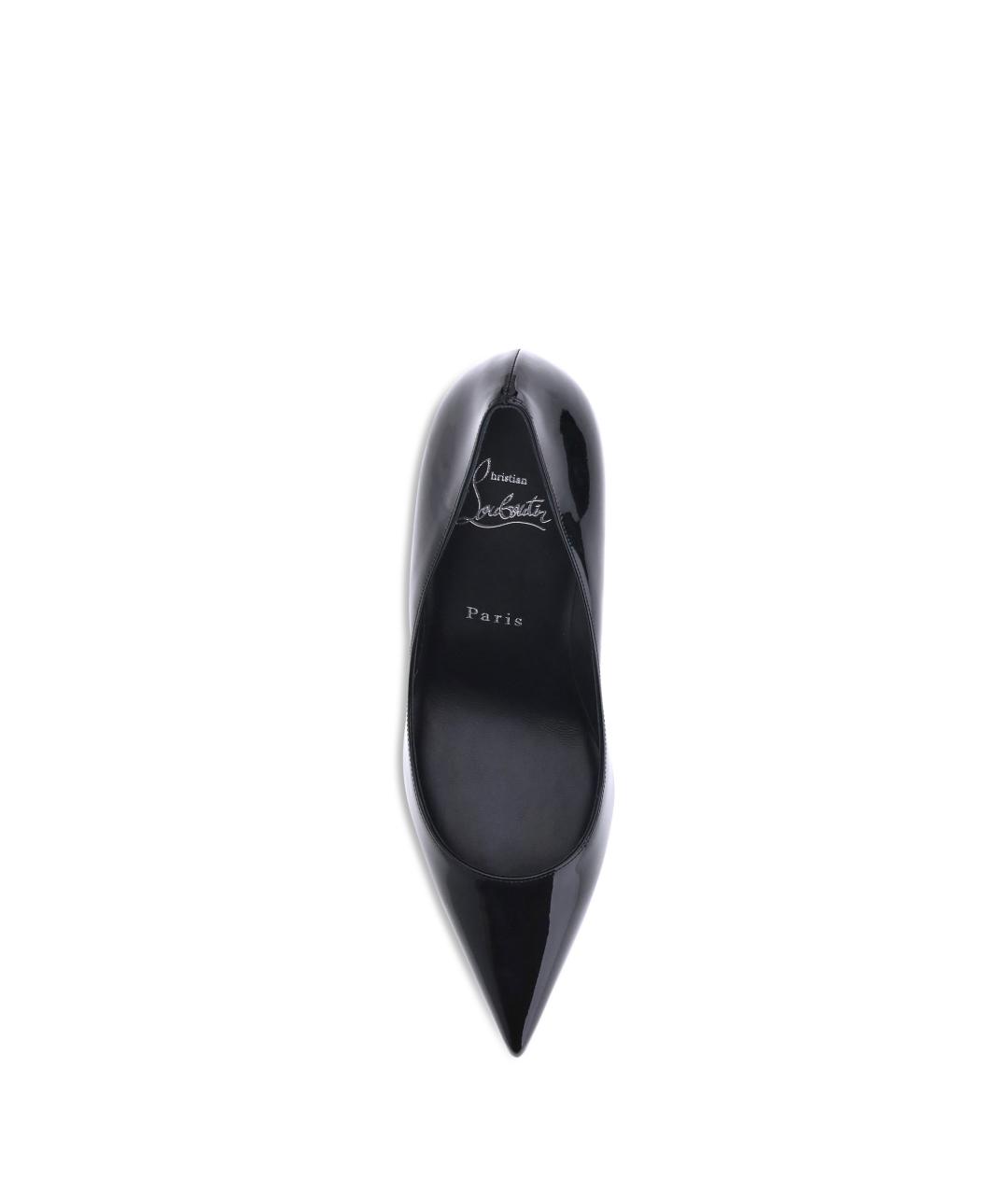 CHRISTIAN LOUBOUTIN Черные туфли из лакированной кожи, фото 4