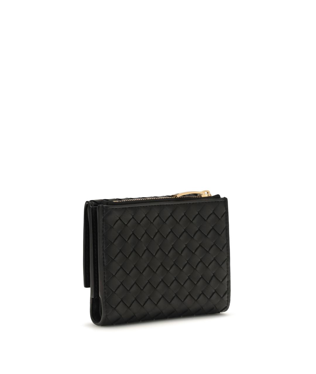 BOTTEGA VENETA Черный кожаный кошелек, фото 2