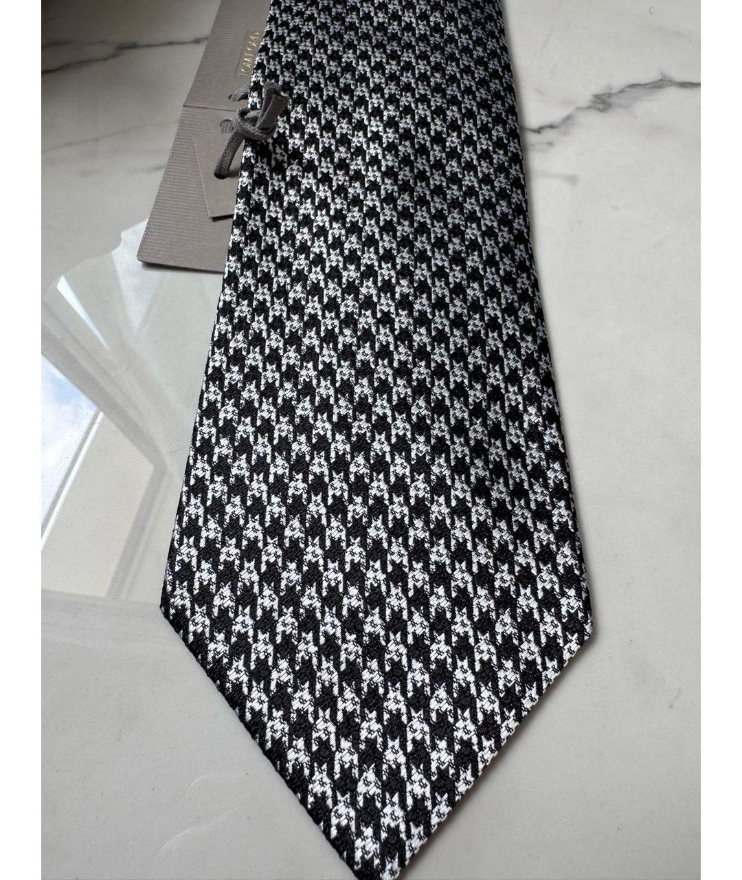 TOM FORD Серый шелковый галстук, фото 6