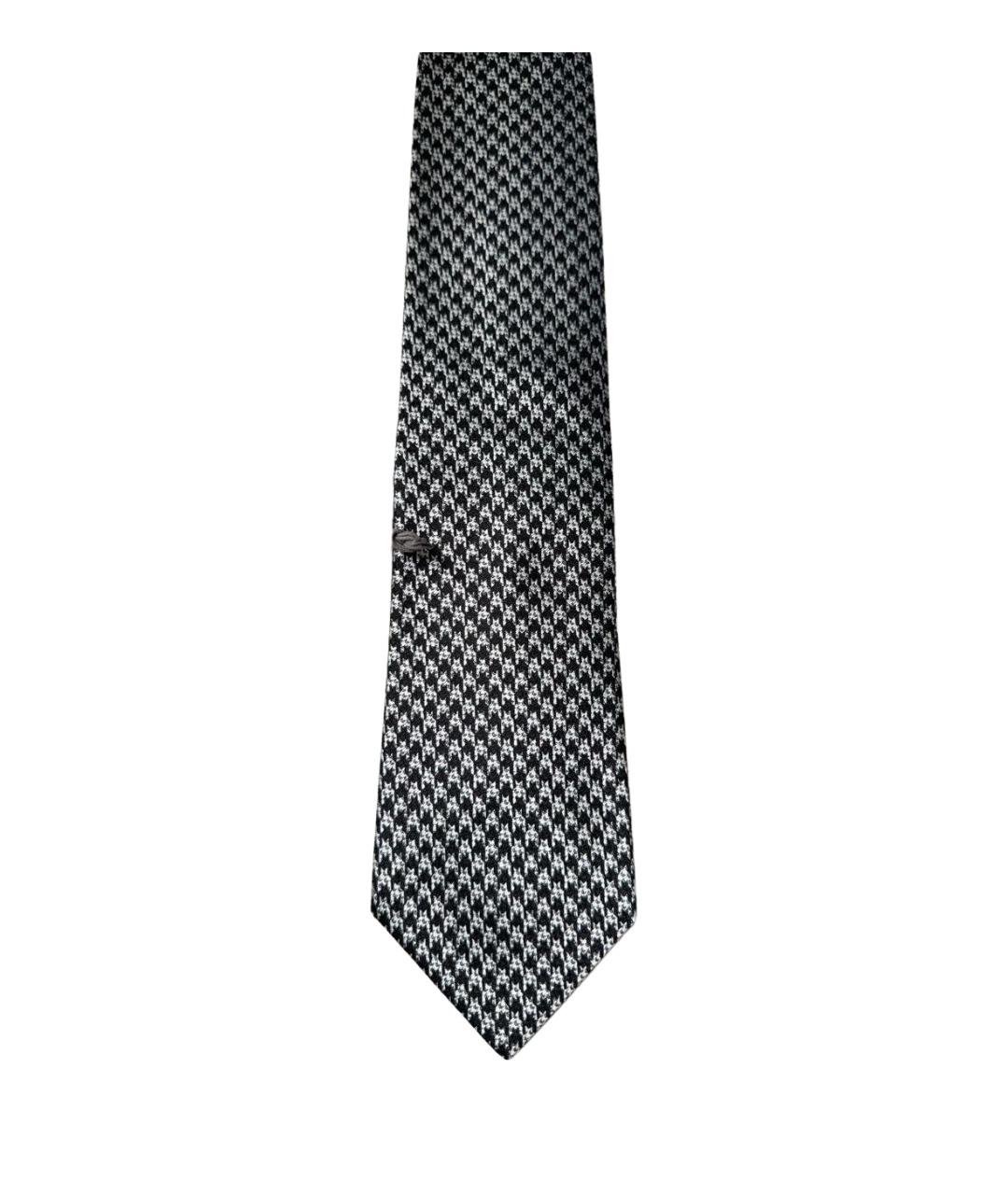 TOM FORD Серый шелковый галстук, фото 1