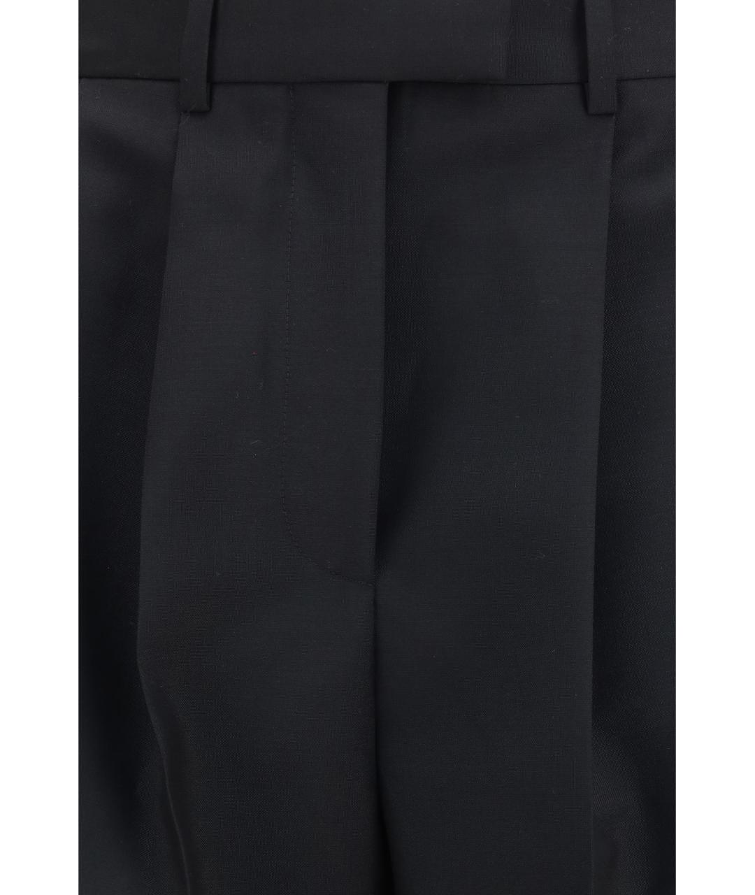 GIVENCHY Черные шерстяные прямые брюки, фото 3