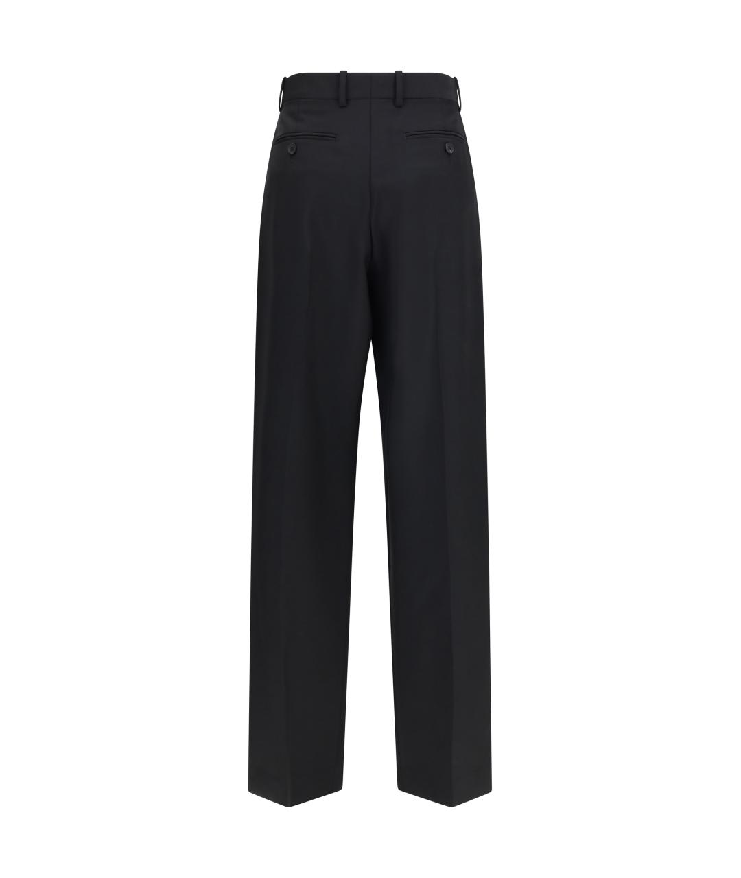 GIVENCHY Черные шерстяные прямые брюки, фото 2
