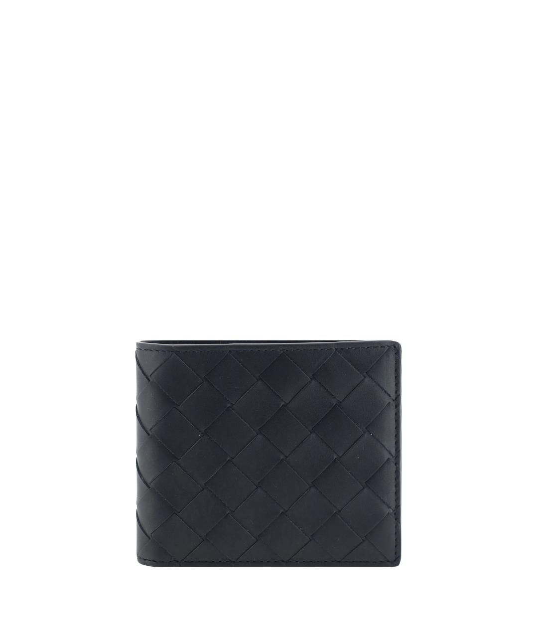 BOTTEGA VENETA Черный кожаный кошелек, фото 1