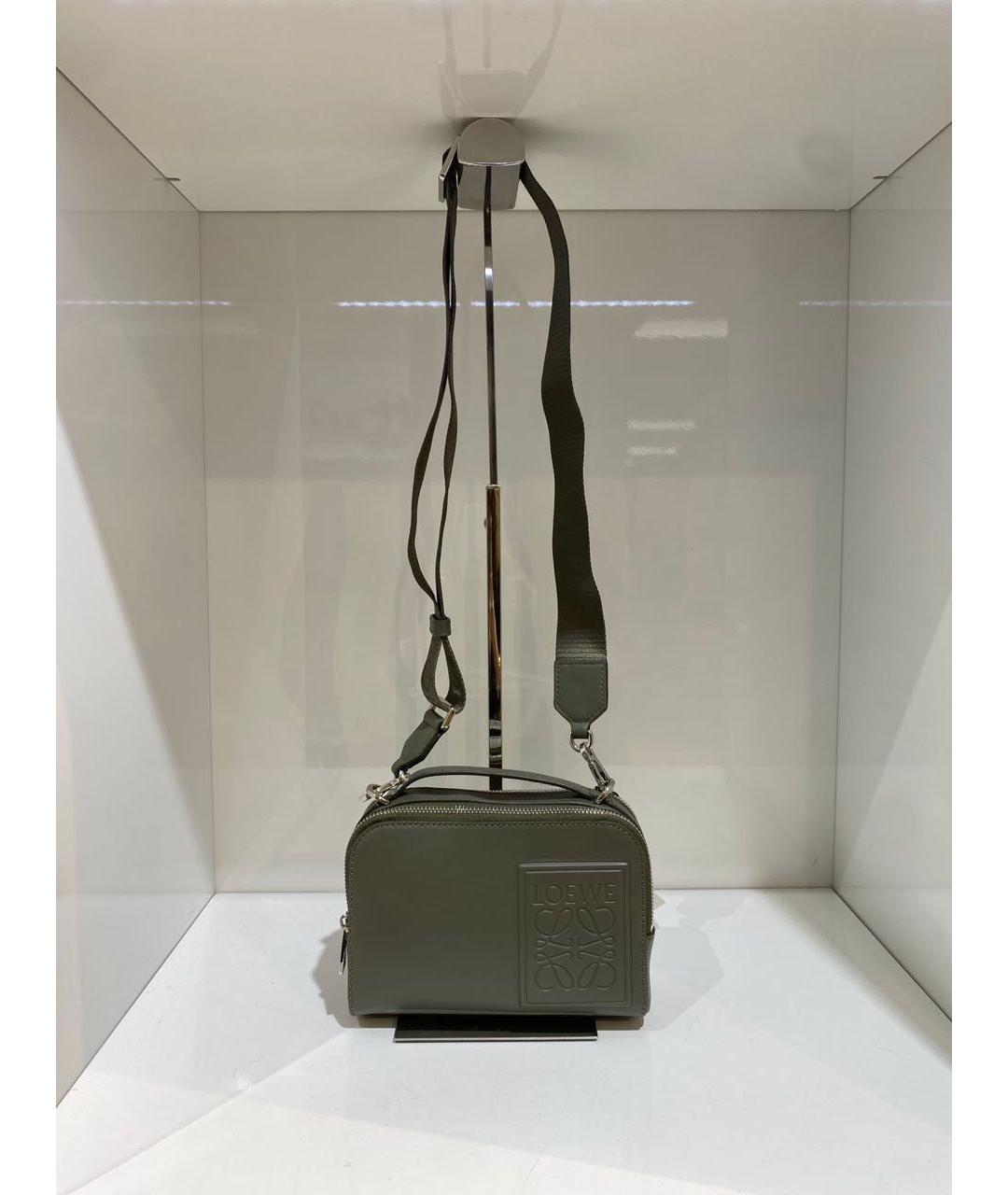 LOEWE Зеленая кожаная сумка через плечо, фото 2