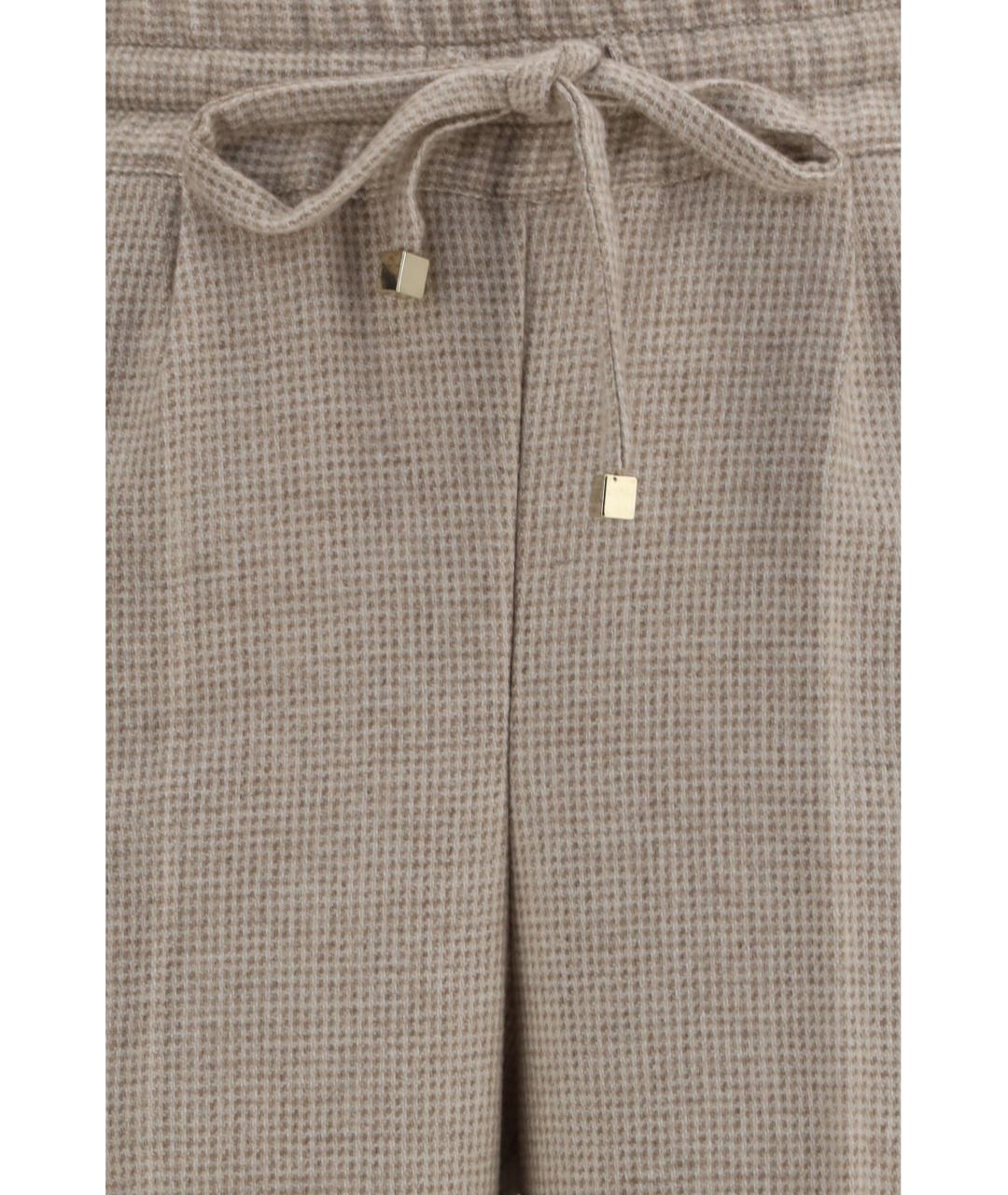 KITON Серые кашемировые прямые брюки, фото 3
