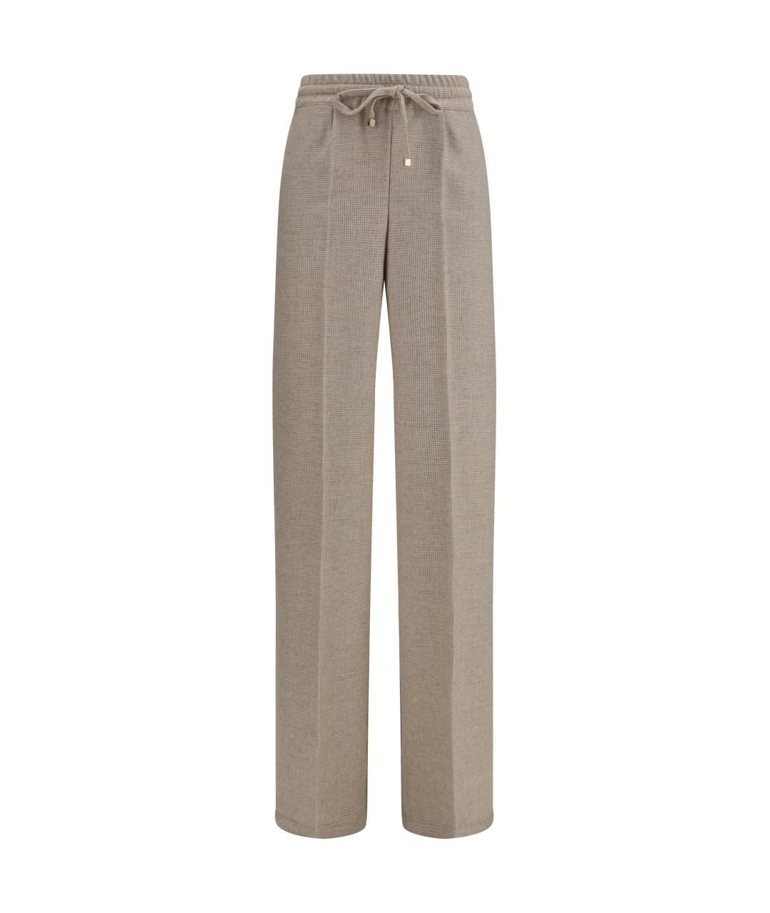 KITON Серые кашемировые прямые брюки, фото 1