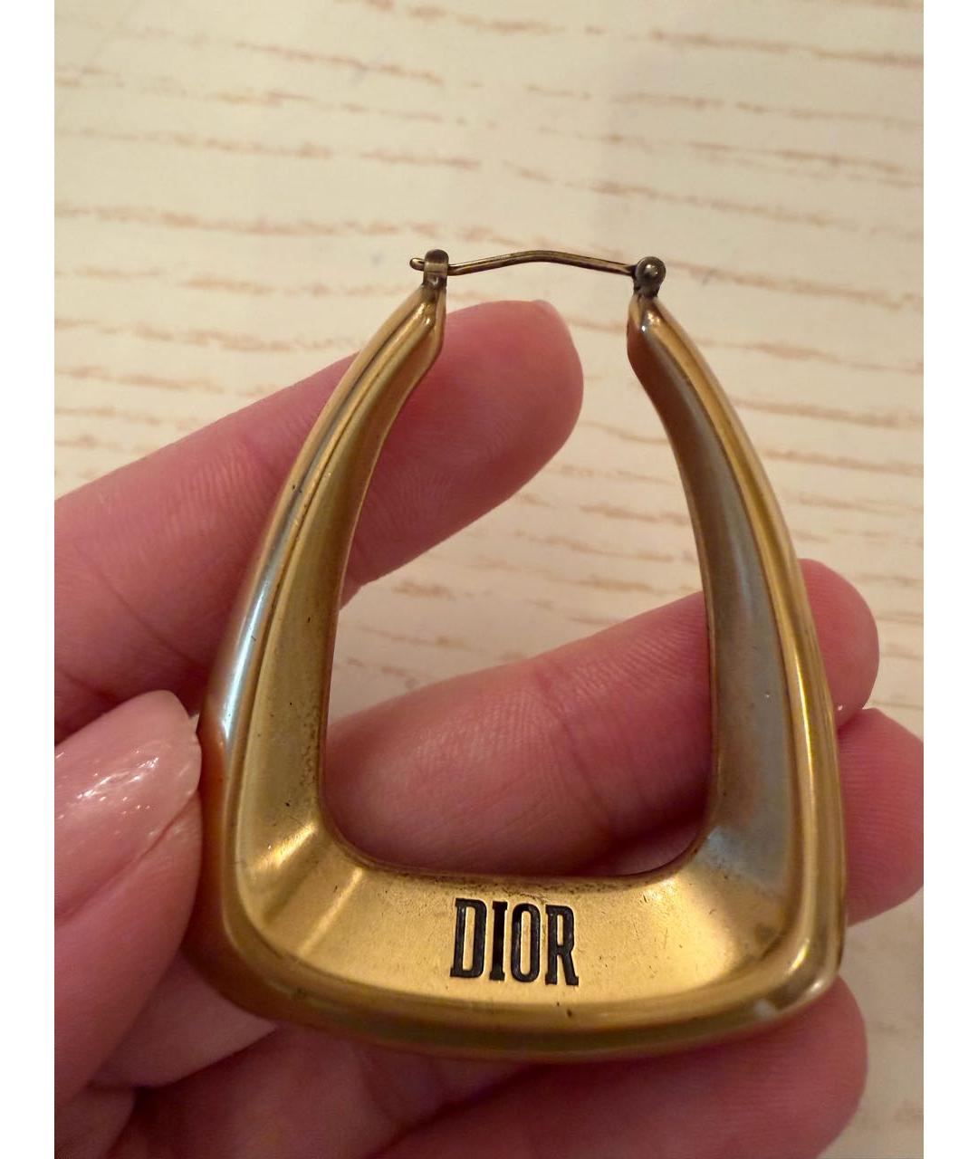CHRISTIAN DIOR Золотые серьги, фото 3