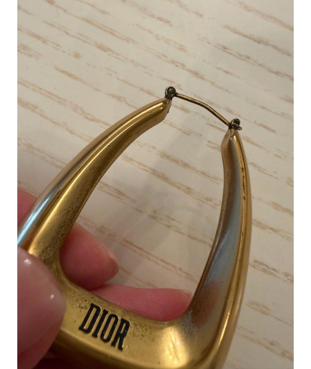 CHRISTIAN DIOR Золотые серьги, фото 7